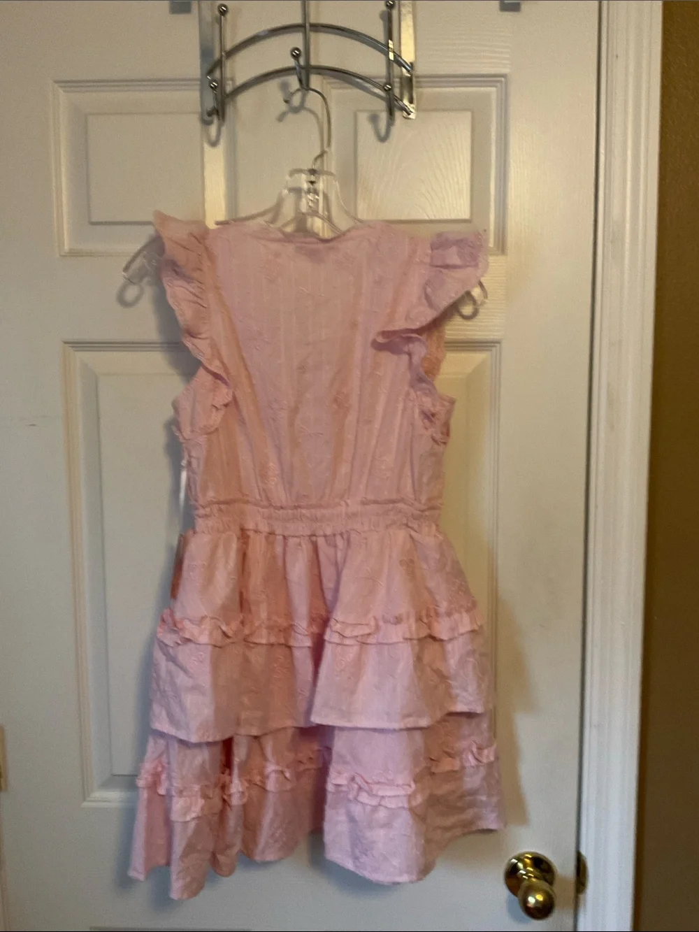 LoveShackFancy X Target Girls Beck Alouette Pink Ruffle Tiered Dress Size 16 NWT